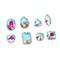 CousinDIY Silver Crystal AB Glass Sew-On Rhinestones, 48ct.